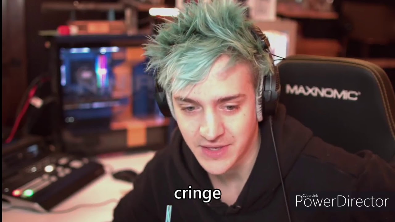 Funny Blue Hair Man Goes Crazy Over Fortnite Skin