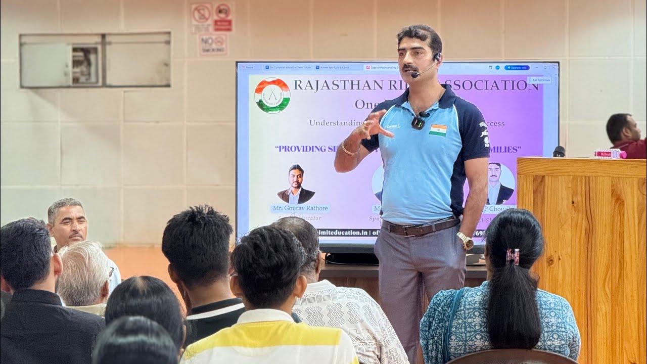 A seminar at Rajasthan Rifle Association,Jaipur