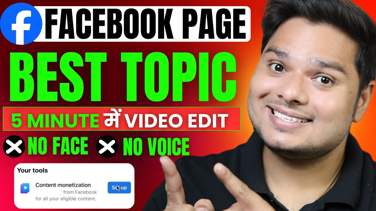 Faceless Facebook Page Idea With Video Editing Tutorial | The Best Facebook Page Niche