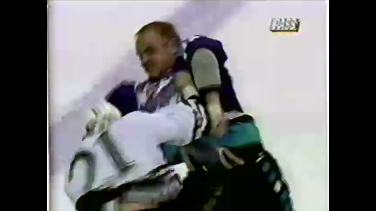 Bruce Ramsay (G.R. Griffins) Vs. Kerry Clark (Orl. Solar Bears) Mar. 9th, 1997 (Round 1) IHL