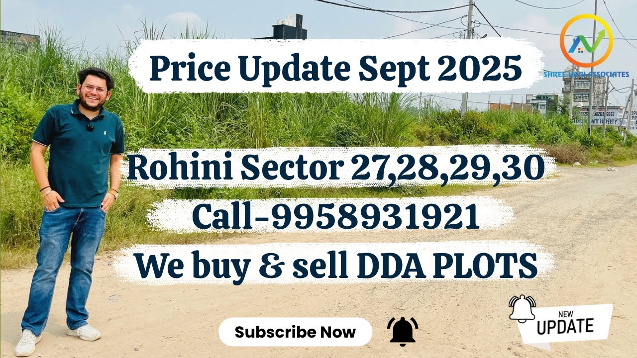 Plots in Rohini Sector 27 to 30 | DDA PLOTS PRICE UPDATE | Freehold Plots in Rohini