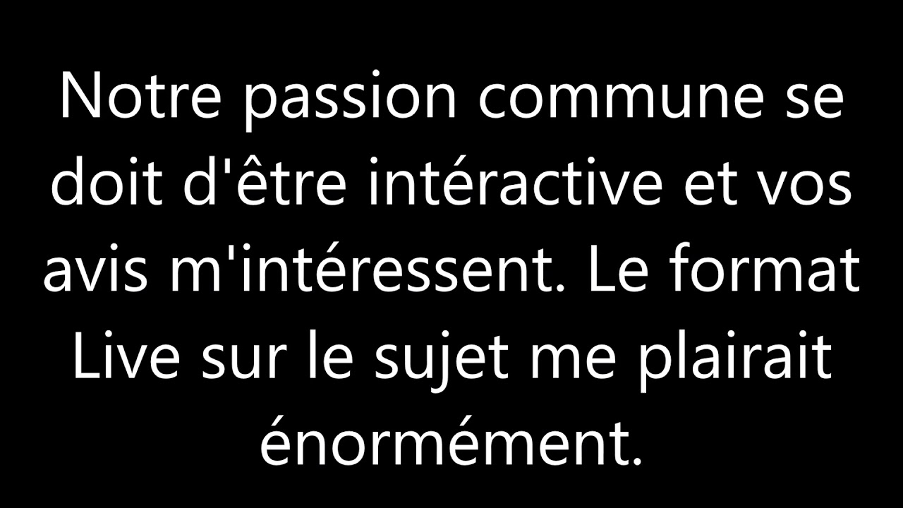 Aimeriez vous avoir un format d&eacute;bat sur la cha&icirc;ne K.O Gaming ?