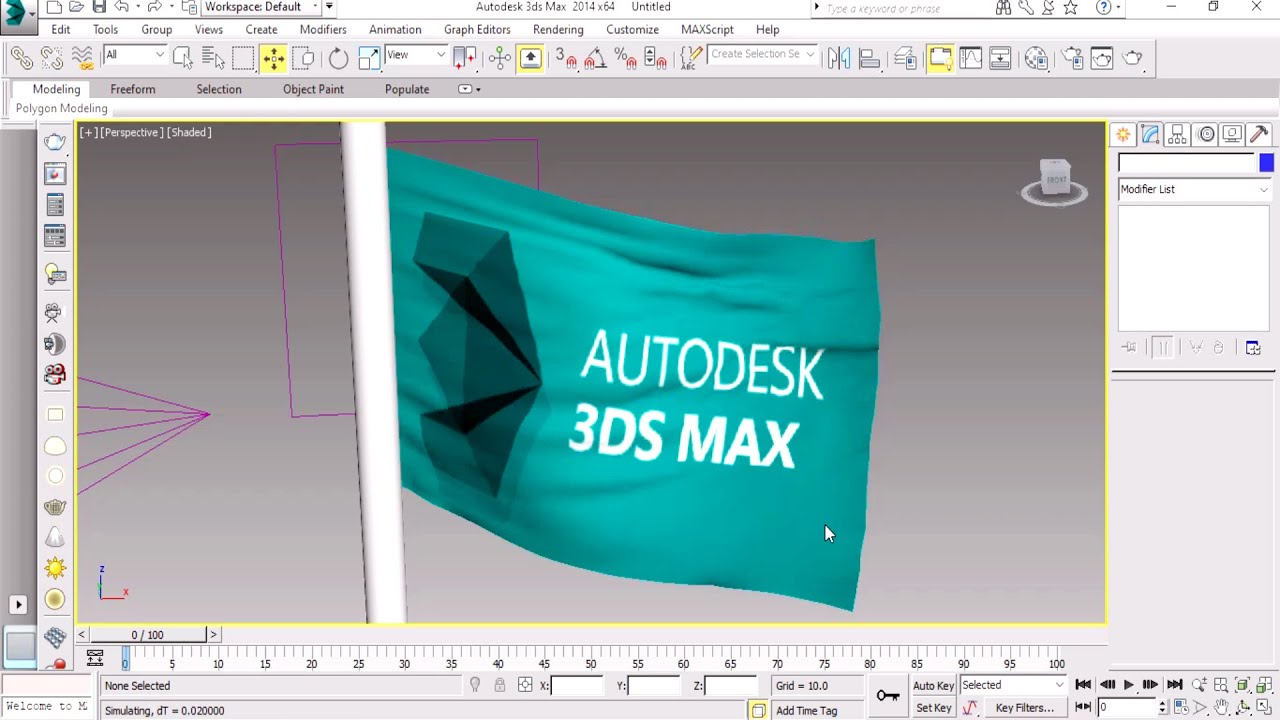 How to Make Flag Animation In 3Ds Max - How to Animate 3D Flag Using 3ds Max