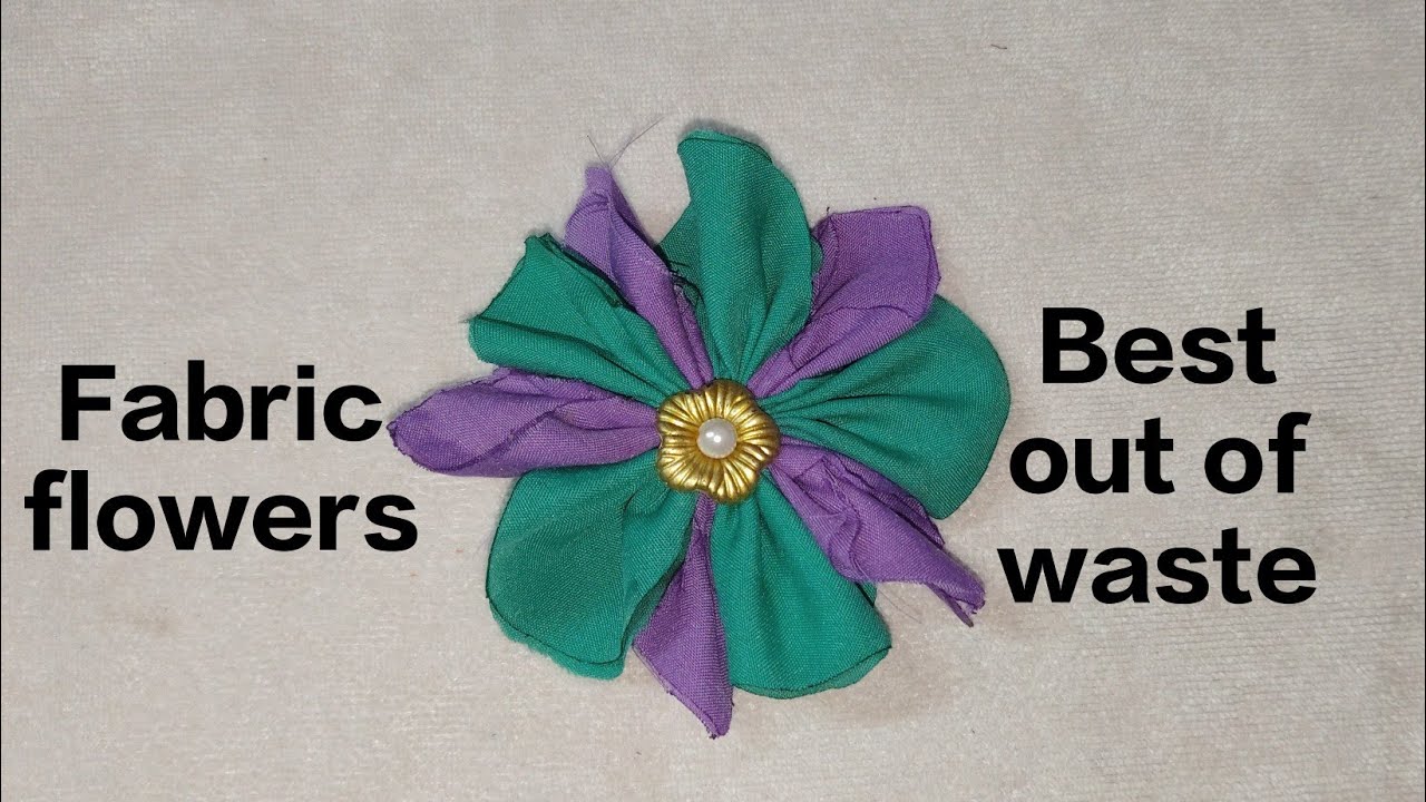 Fabric flower making. How to make fabric flowers. 