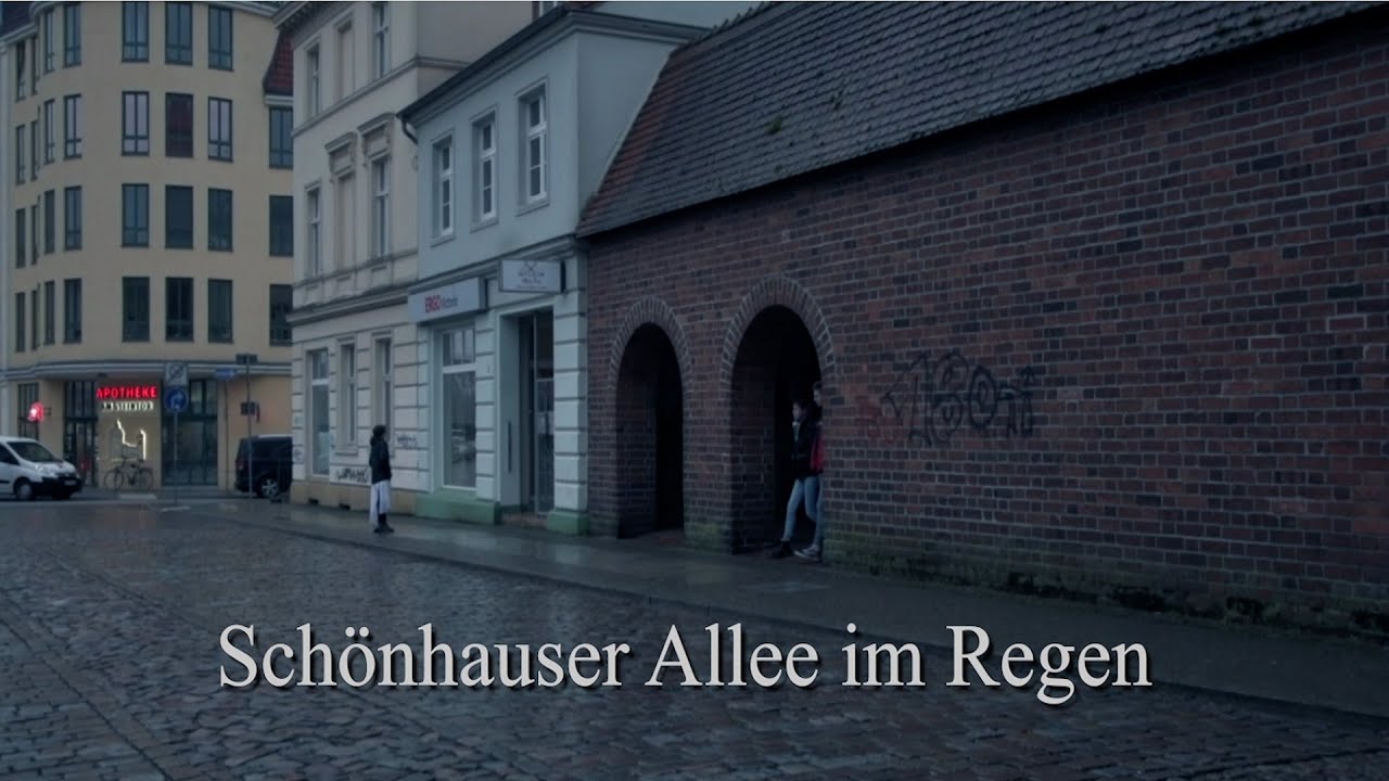 Sch&ouml;nhauser Allee im Regen | Schulprojekt | 2019
