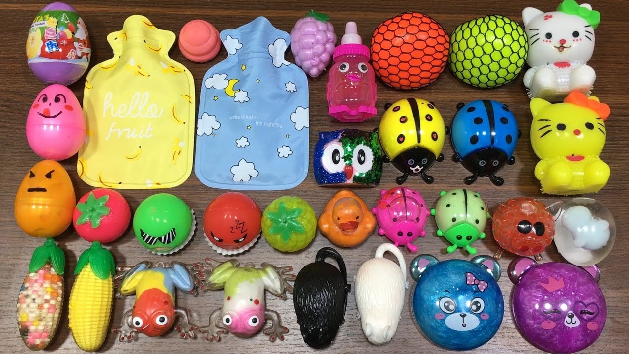 Mixing all my Store Bought Slimes !!! Slimesmoothie Relaxing Satisfying Slime Videos