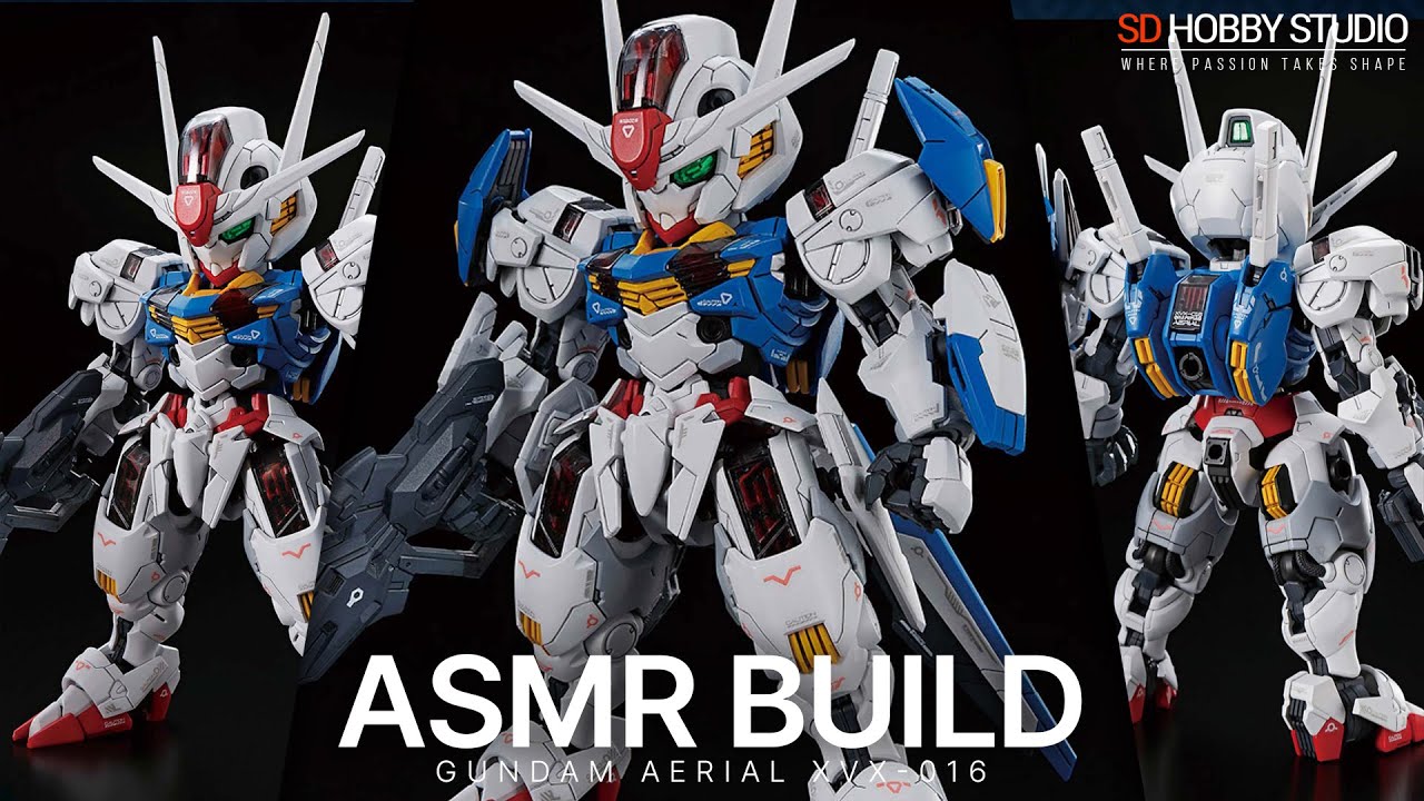 MGSD Gundam Aerial ASMR BUILD