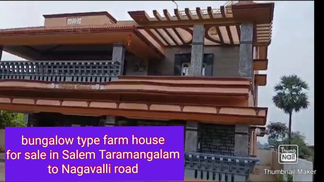 Salem Taramangalam to Nagavalli road 7bhk kerala type bungalow type house for sale 