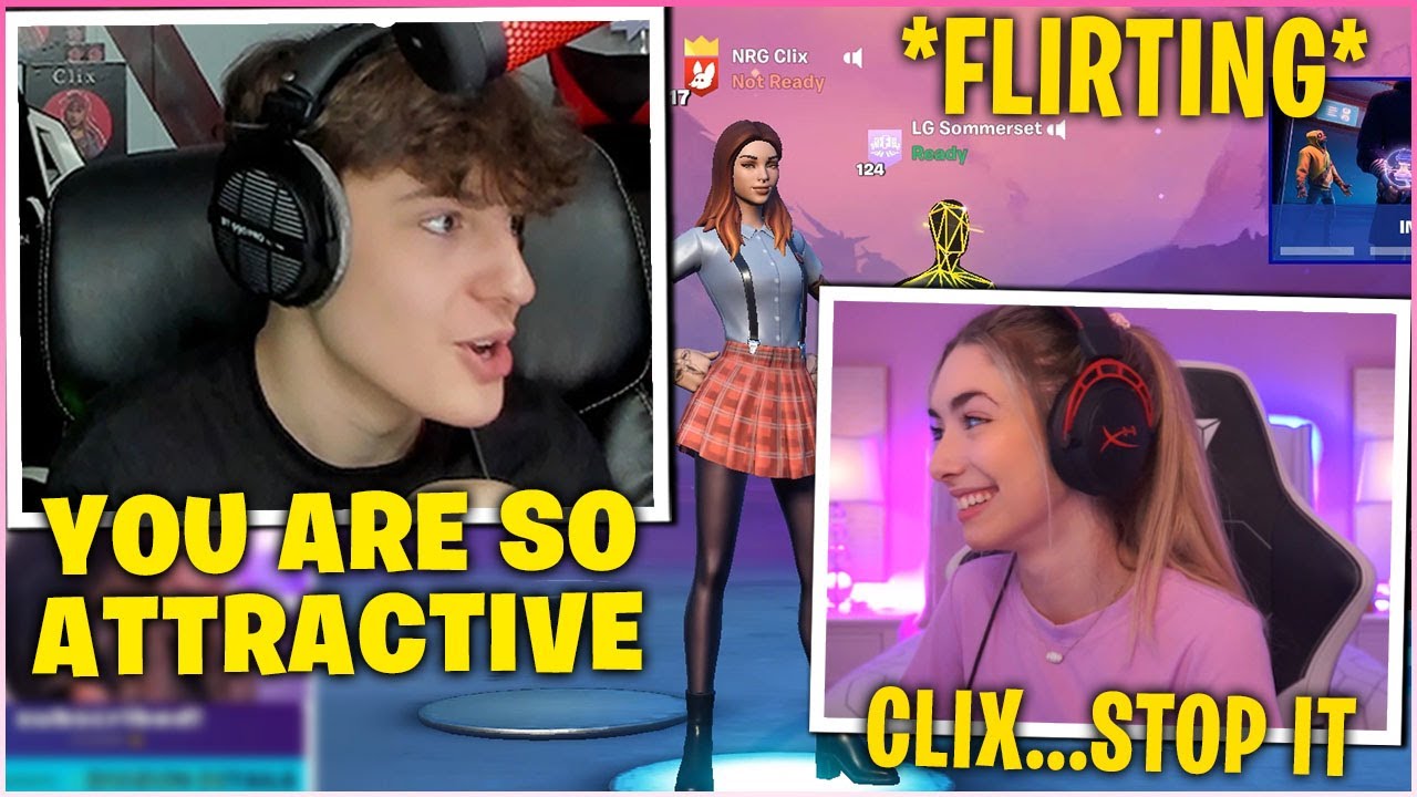 CLIX Makes SOMMERSET BLUSHES After He FLIRTED With her Then Gets CONFRONTED About His GF! (Fortnite)