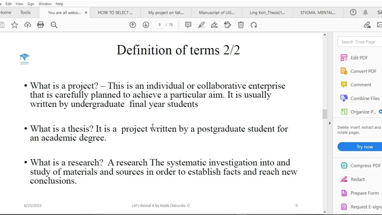Difference between an essay, project, thesis, research, and proposal #writing #essay #research