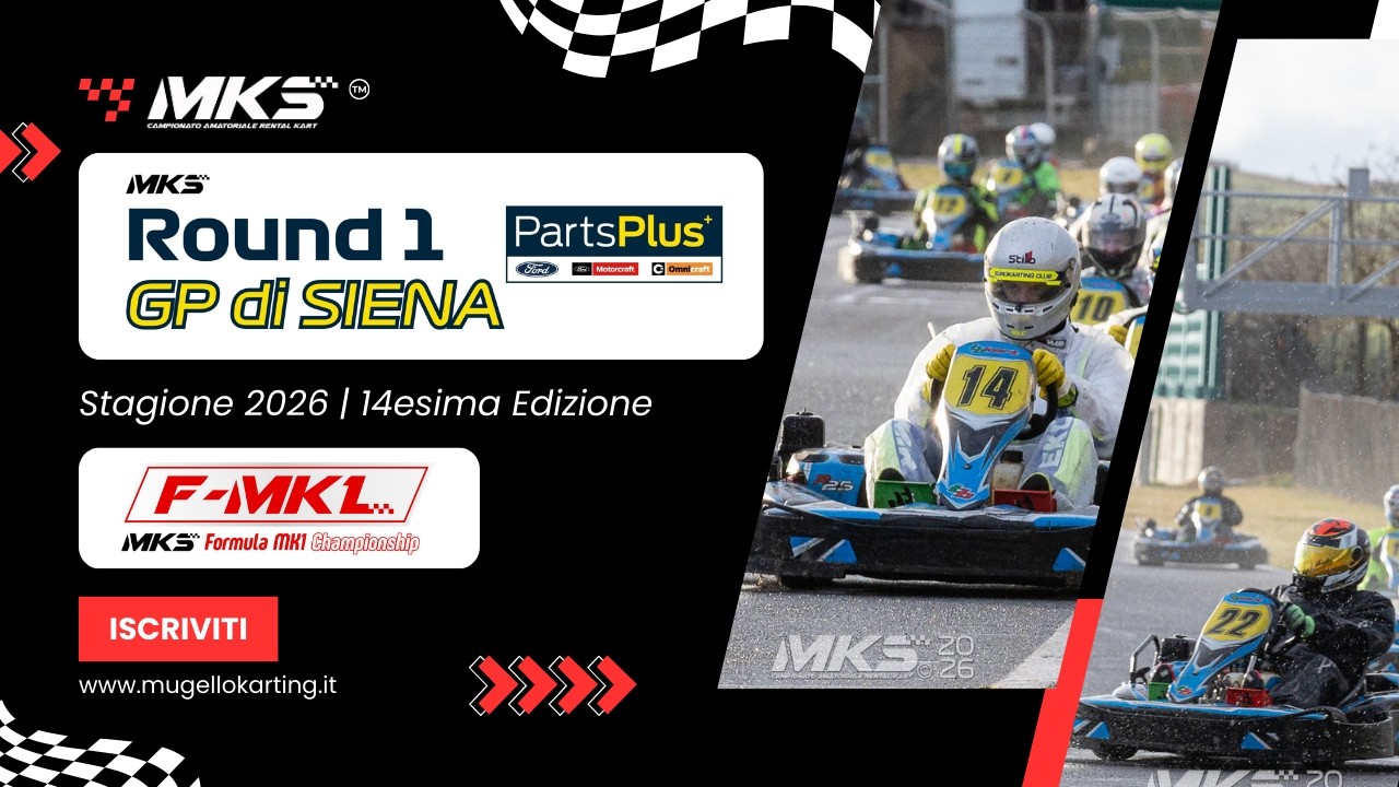 Round 1 PartsPlus GP di SIENA | Formula F-MK1 | Sprint Race + GP Race | Campionato MKS 2026