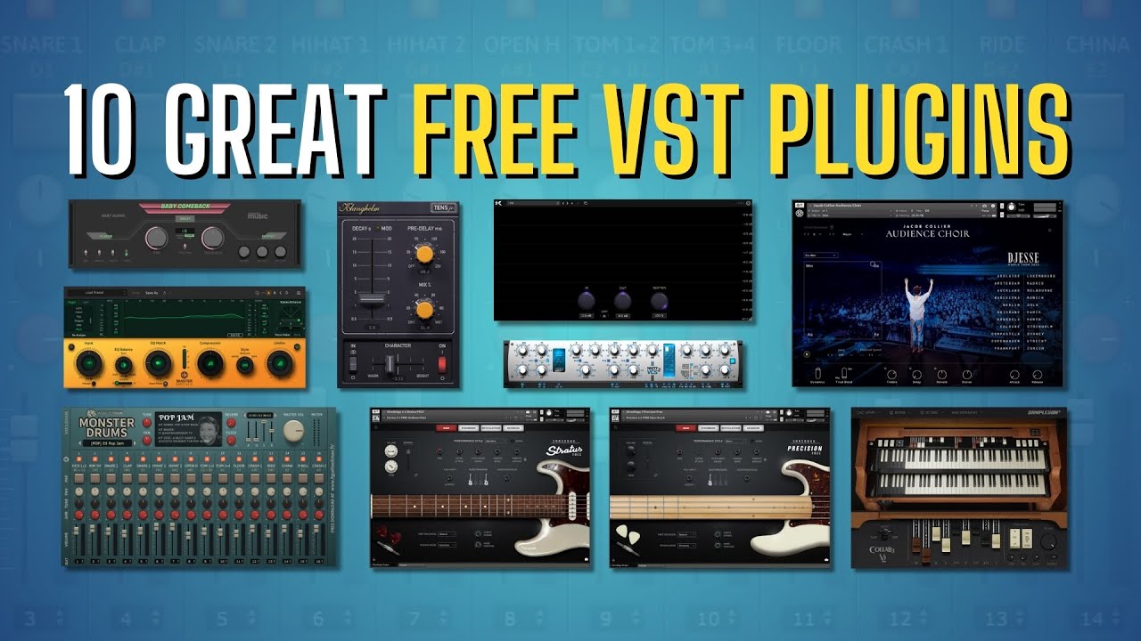 10 GREAT FREE VST PLUGINS - Sound Demo
