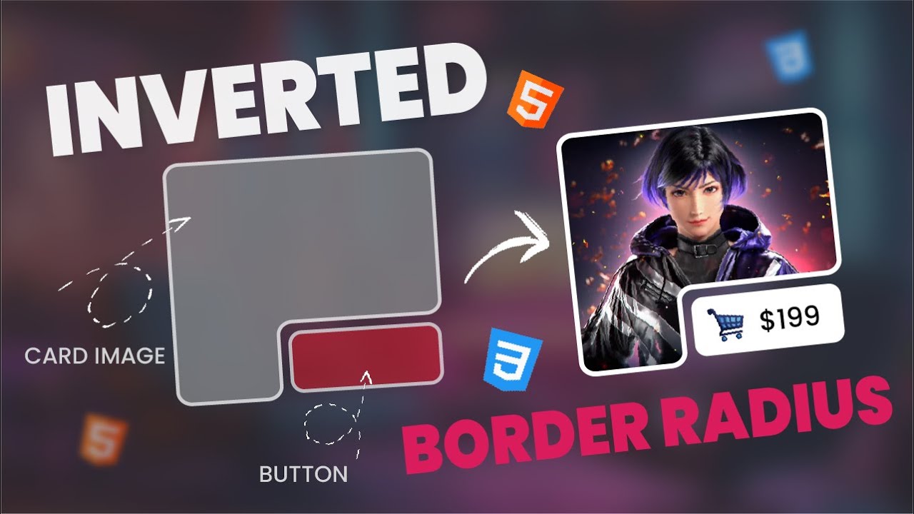 🔥 CSS Hack: Create Inverted Border Radius Cards That WOW! 🎨 HTML CSS