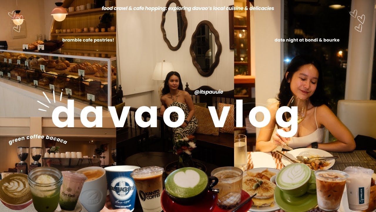 davao vlog: food crawl + cafe hopping in the city ᵕ̈