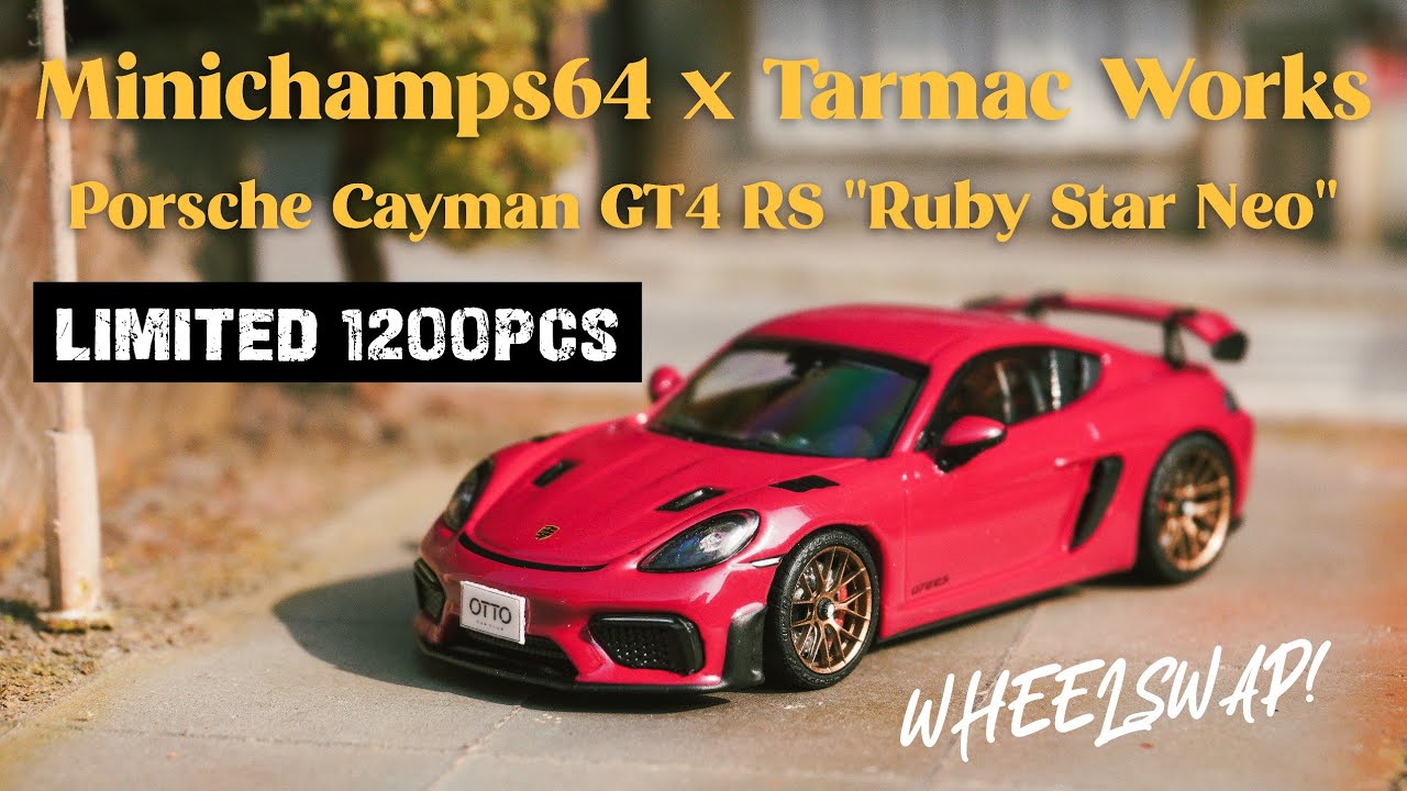 Minichamps64 x Tarmac Works &mdash; Porsche Cayman GT4 RS 