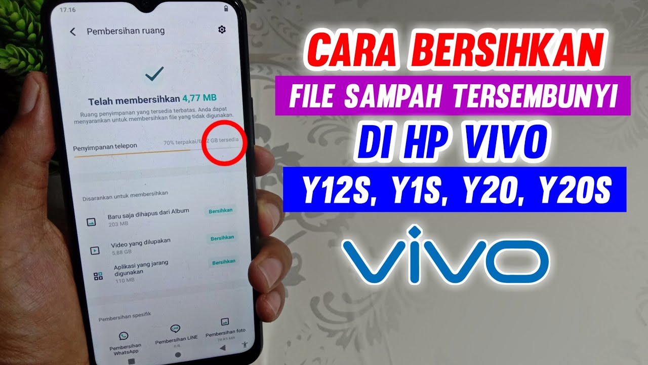 Cara Bersihkan File Sampah Tersembunyi di HP VIVO Y12S, Y1S, Y20, Y20S