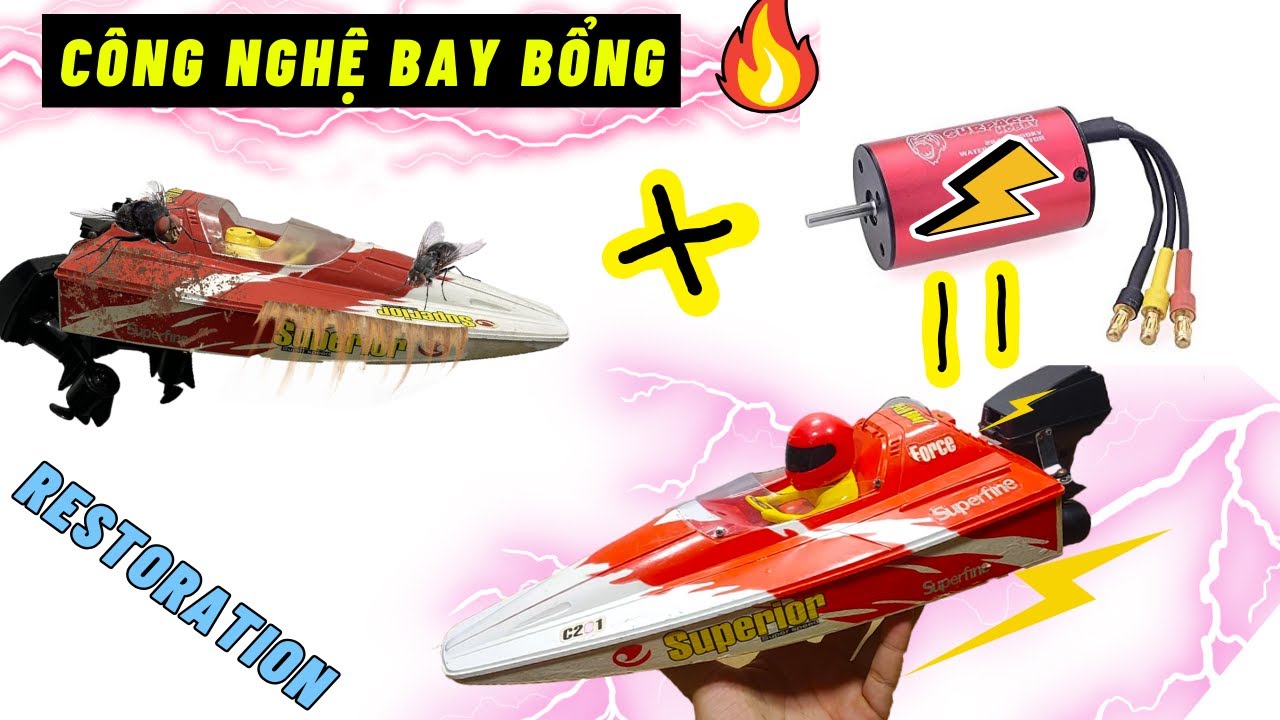 SIÊU PHẨM ! ĐỘ CANO ĐỒ CHƠI CŨ BẰNG MOTOR 3 PHA 2845 3800KV BAY NHƯ CHIM