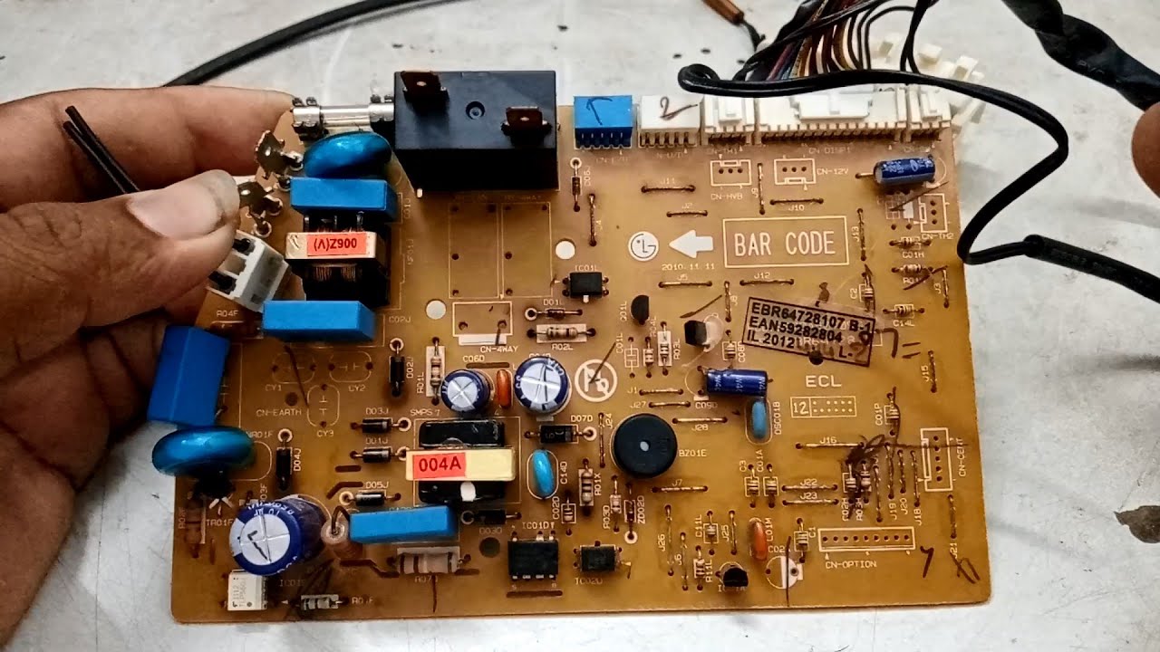 LG Split AC indoor fan motor not spinning || find a damage TLP560J optocoupler