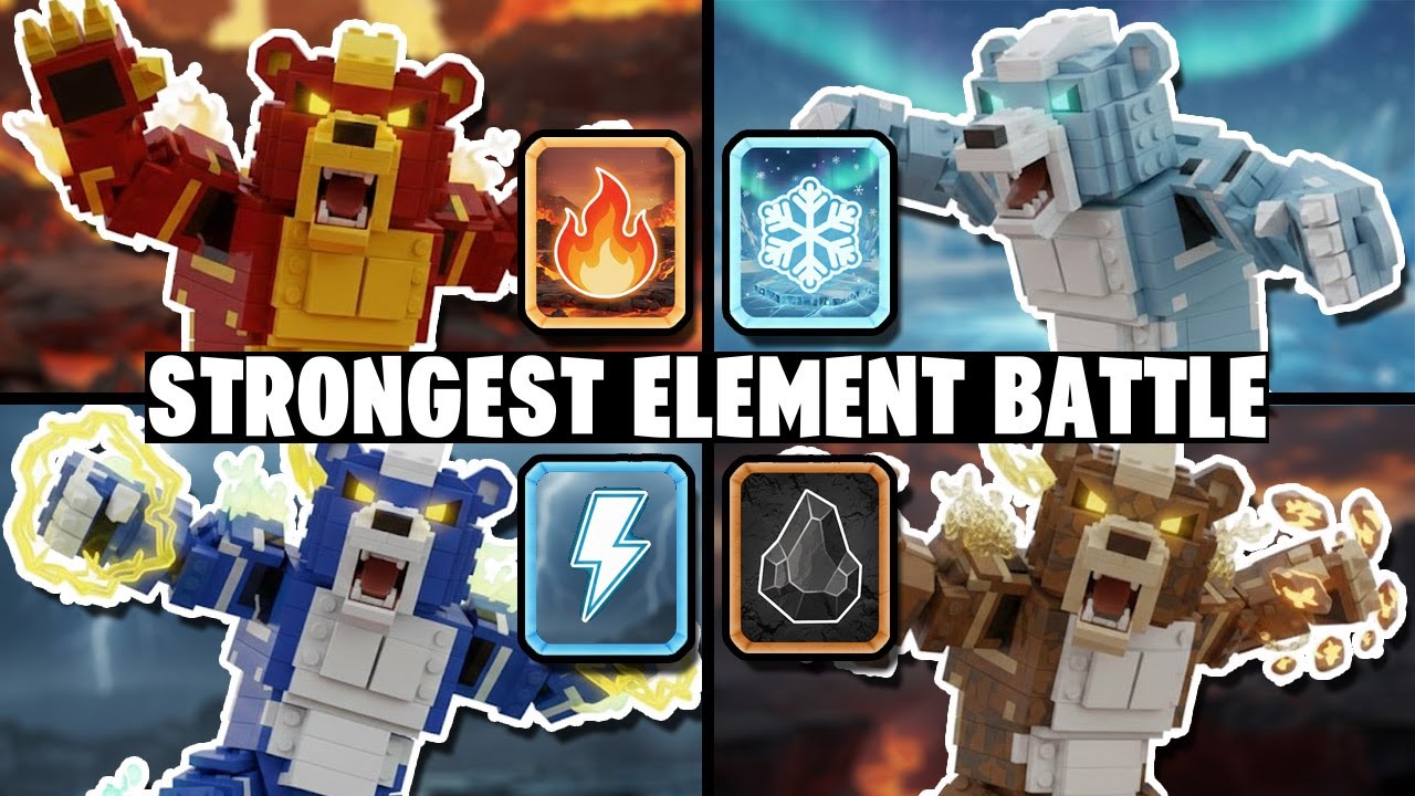 Battle of the Elements (Which is the Strongest?) | LEGO Fortnite