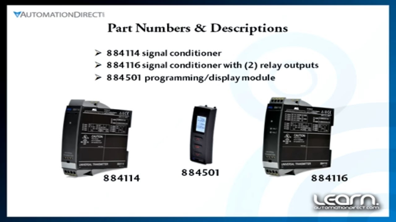 Universal Signal Conditioner Overview & Applications Part 1 from AutomationDirect