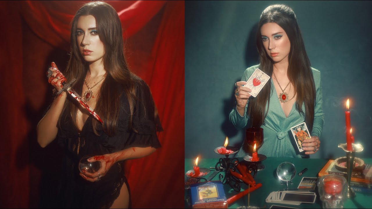 Halloween Self-Portrait Photoshoot inspired by The Love Witch, Behind The Scenes