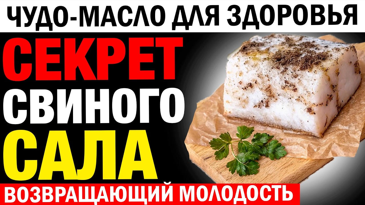 Почему после 60 нужно готовить на СВИНОМ САЛЕ — неожиданный эффект для вашего ОРГАНИЗМА
