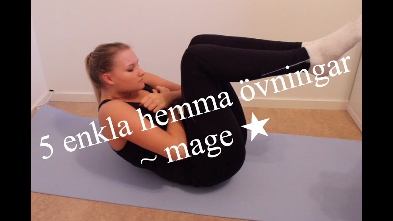Träna mage - enkla hemmaövningar