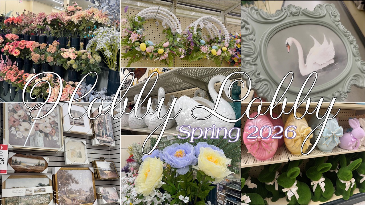 Hobby Lobby NEW 2026 Shop with me | Easter & Spring Home Decor & More