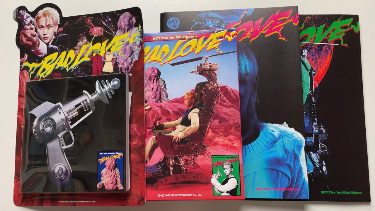 ♡Unboxing Key 키 1st Mini Album Bad Love 밷러브 (Space Ray Gun, Box Set & Booklet Ver.)♡