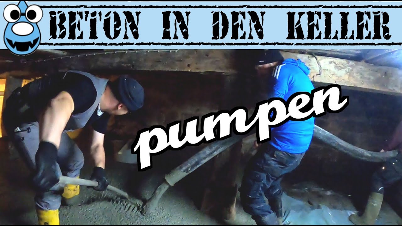 Betonieren im Keller, mit Betonpumpe und WU-Beton 💪‍‍😀