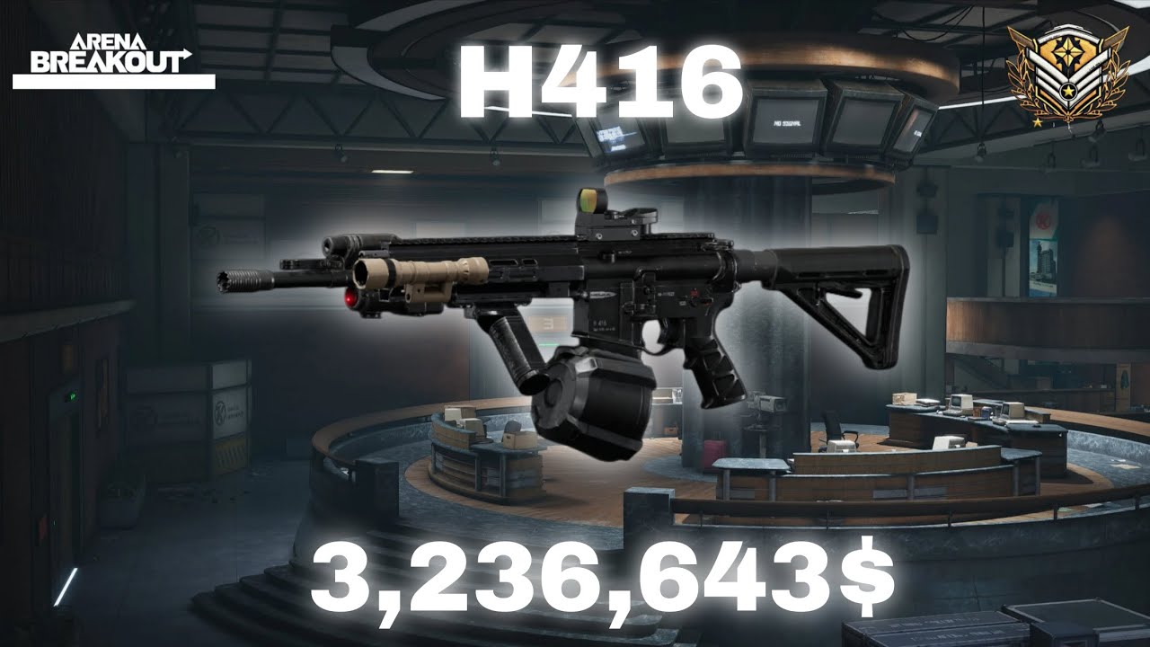 Medium Barrel H416 is still a beast in Tv station 🔥 H416 + M995 | ArenaBreakouts11 |