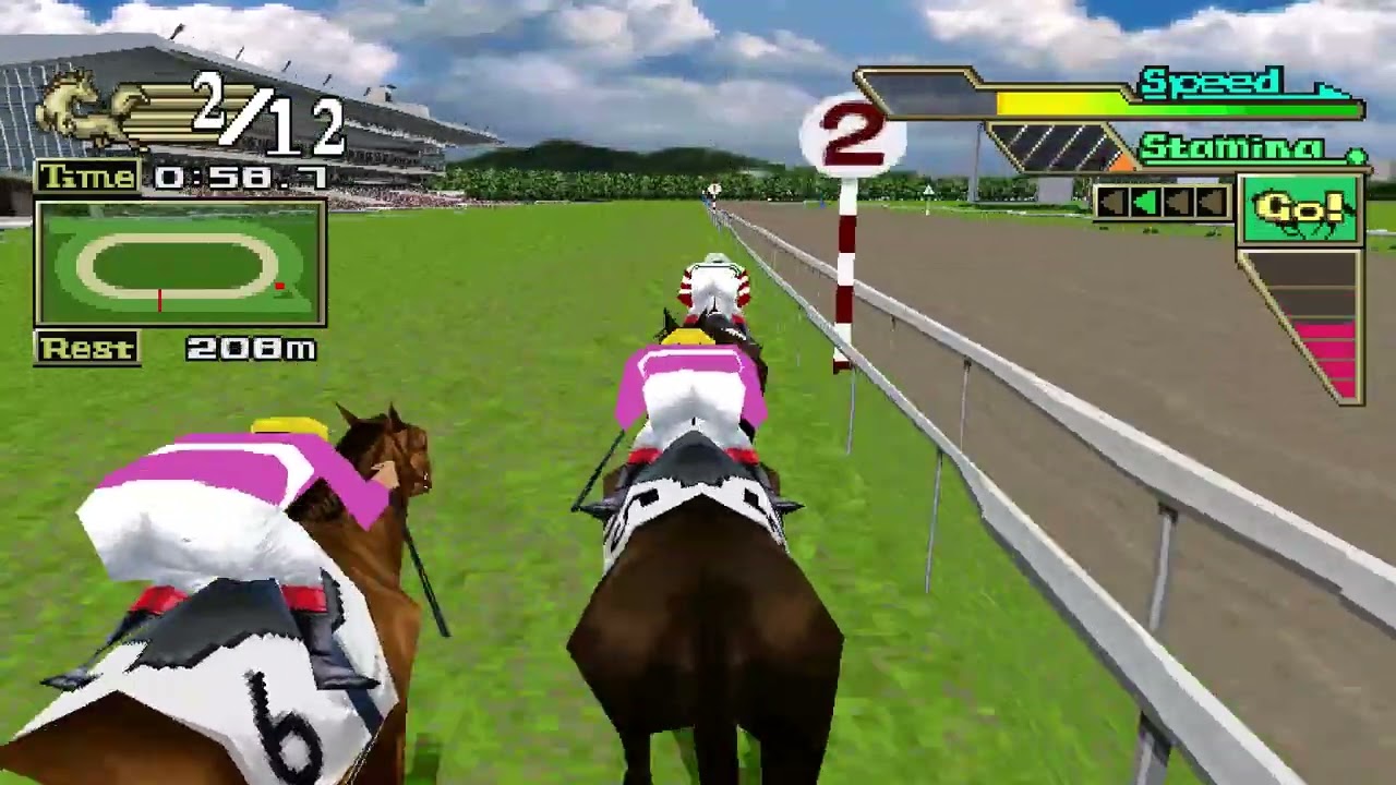 PSX GI Jockey 2000 gameplay part58 賽馬遊戲
