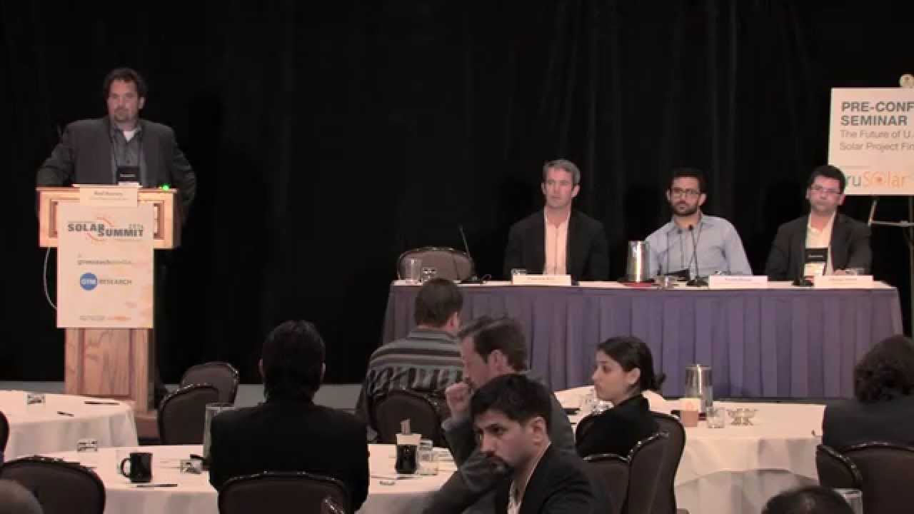 Solar Summit 2014: Pre-Conference Seminar: The Future of U.S. Distributed Solar Project Finance