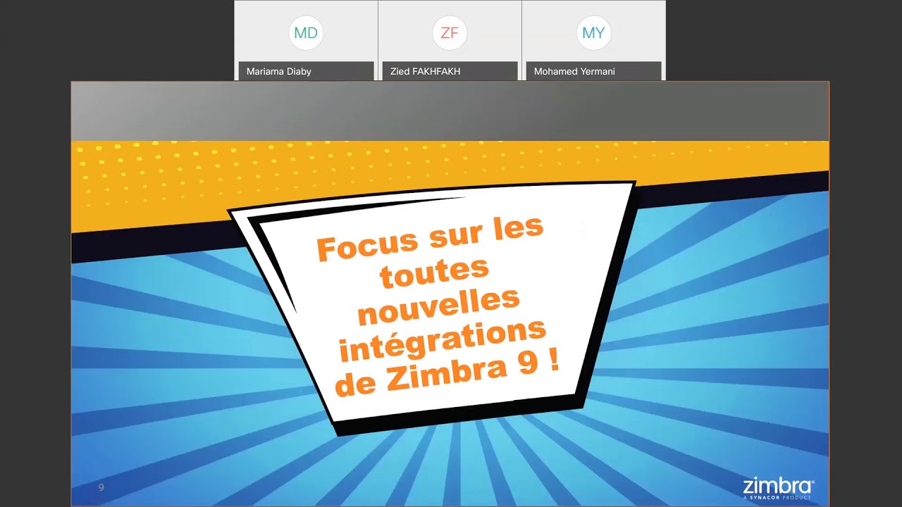 Dot TN vous présente les toutes nouvelles intégrations de Zimbra 9 !