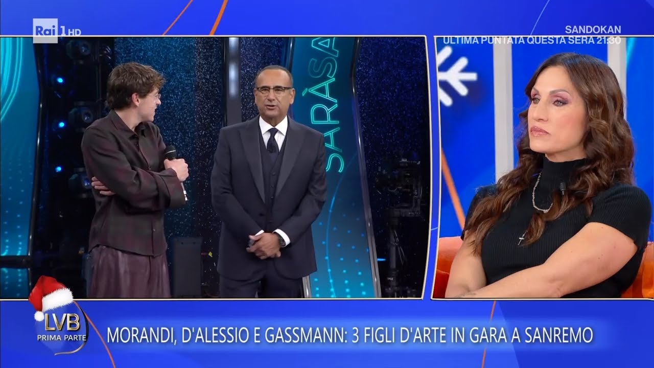 Sanremo, 3 figli d'arte in gara: Morandi, D'Alessio e Gassmann - La volta buona 16/12/2025