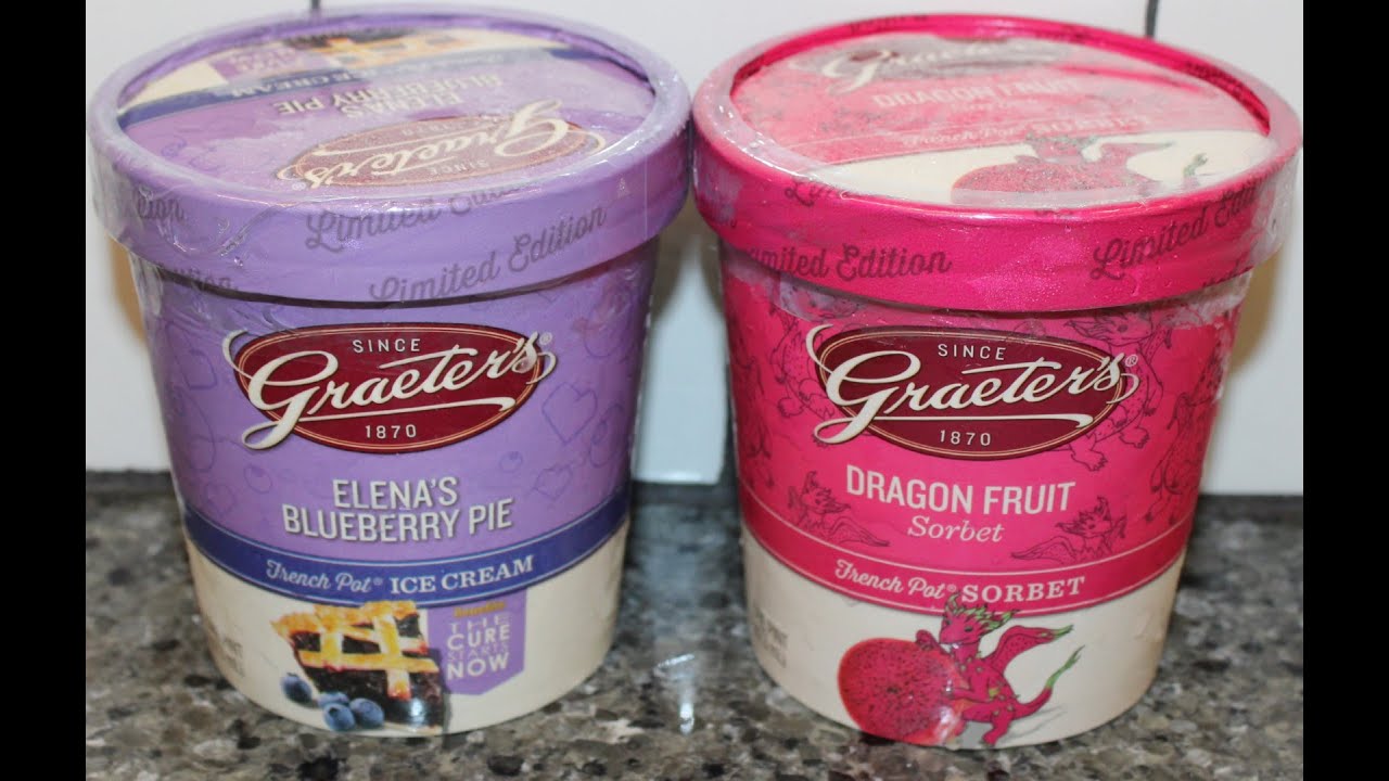 Graeter’s Limited Edition Elena’s Blueberry Pie Ice Cream & Dragon Fruit Sorbet Review