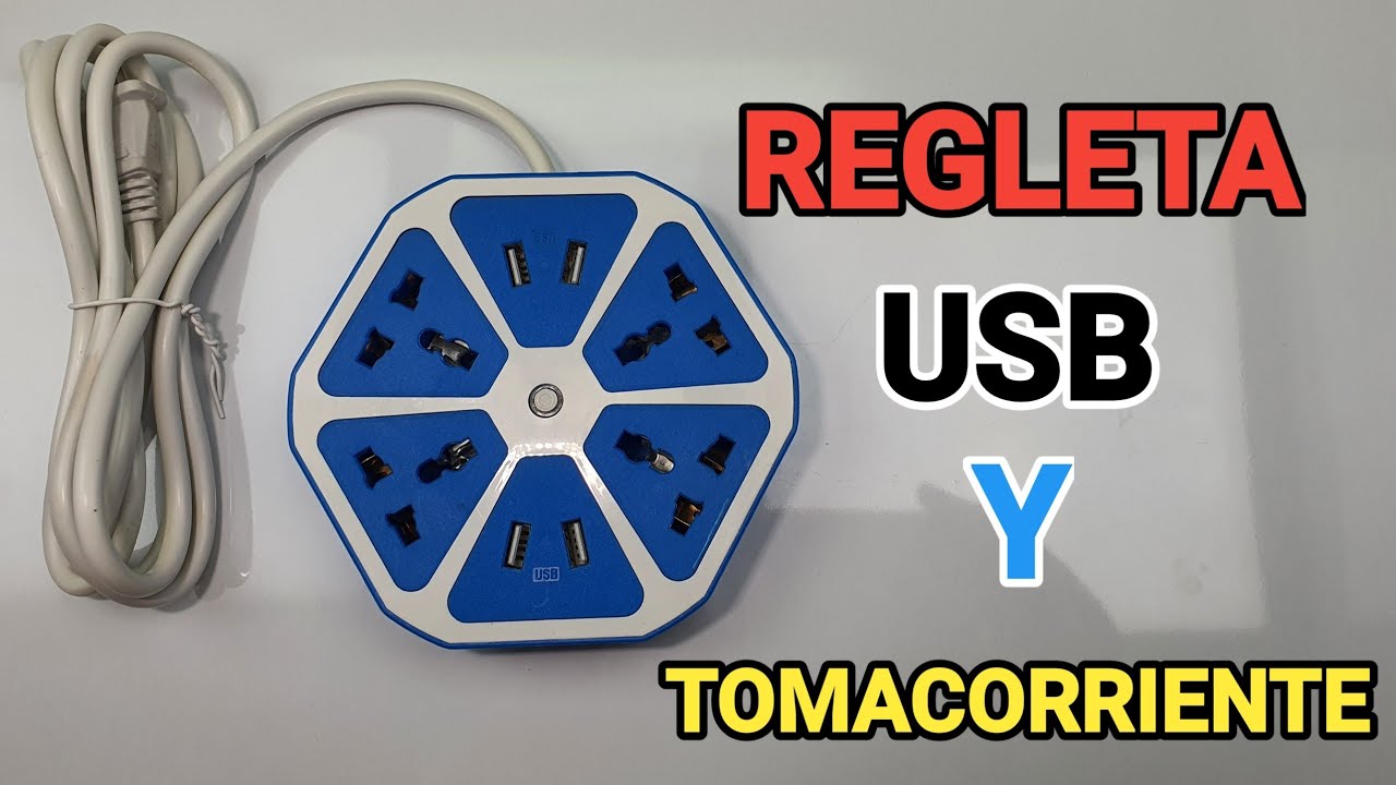 REGLETA USB y Toma CORRIENTE