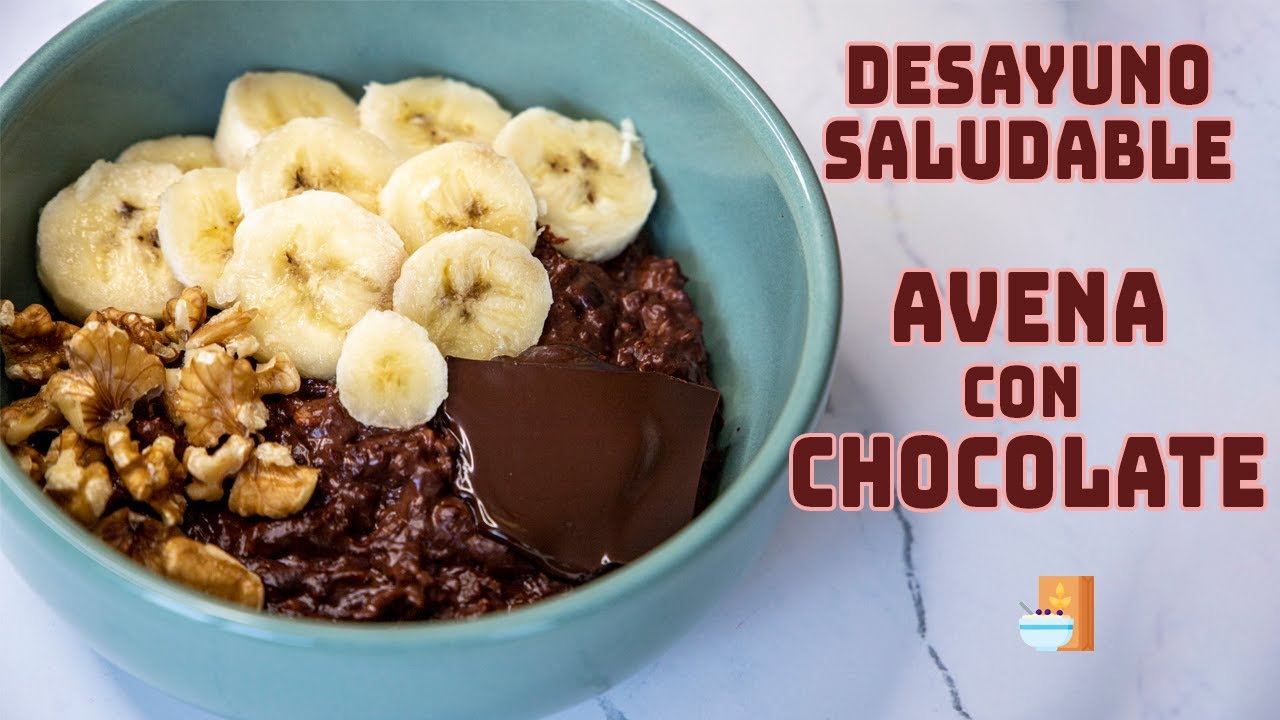Desayuno SALUDABLE de AVENA con CHOCOLATE en 5 MINUTOS | Cocinandoporlavida
