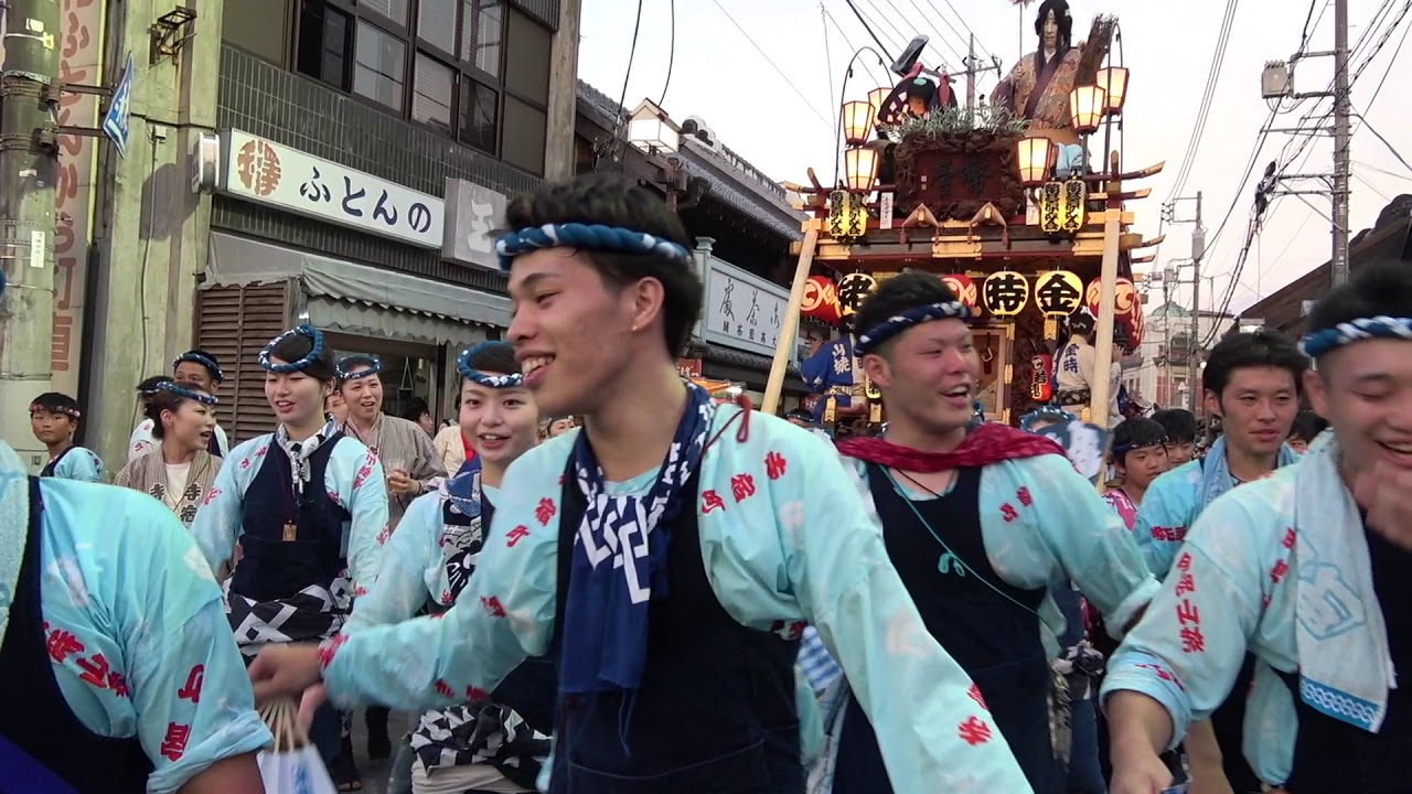 佐原の大祭2018夏　初日　寺宿区　夜の曳き廻し