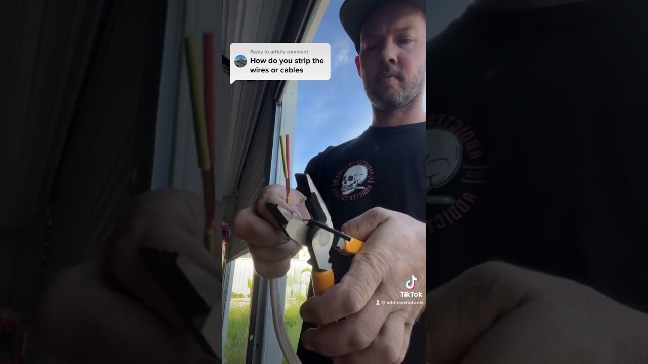 How I strip electrical cable