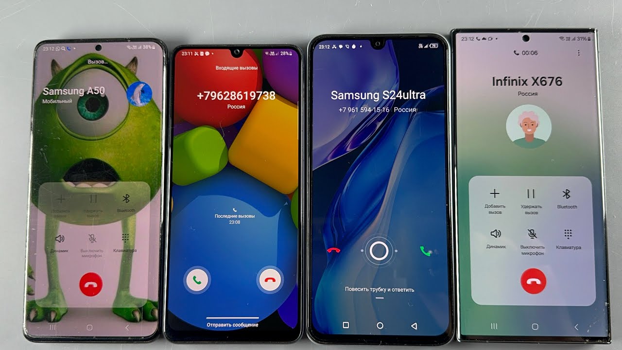Incoming Call Samsung Galaxy S20 Plus + Samsung A24 + Infinix X676C + Samsung Galaxy S24 Ultra