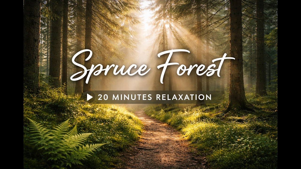 🌲 Spruce Forest – 20 Minutes of Deep Relaxation | Calm Nature Ambience
