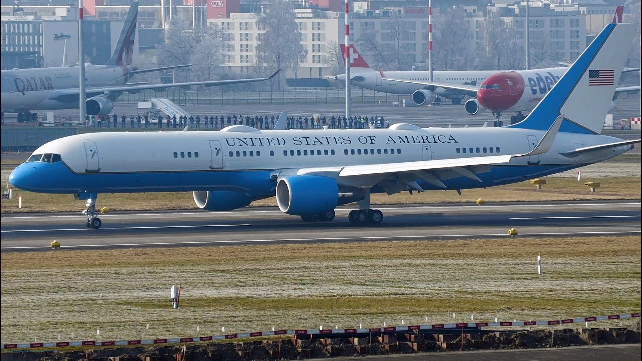 Donald Trump arrives in Zurich on Air Force One, heads to Davos by Marine One | WEF 2026