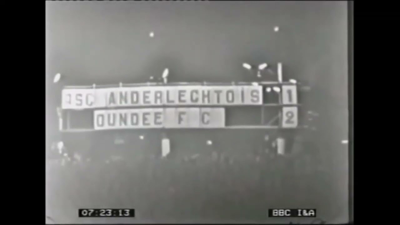 ECC 1962-63. Quarter-finals. RSC Anderlecht - Dundee FC. Highlights.