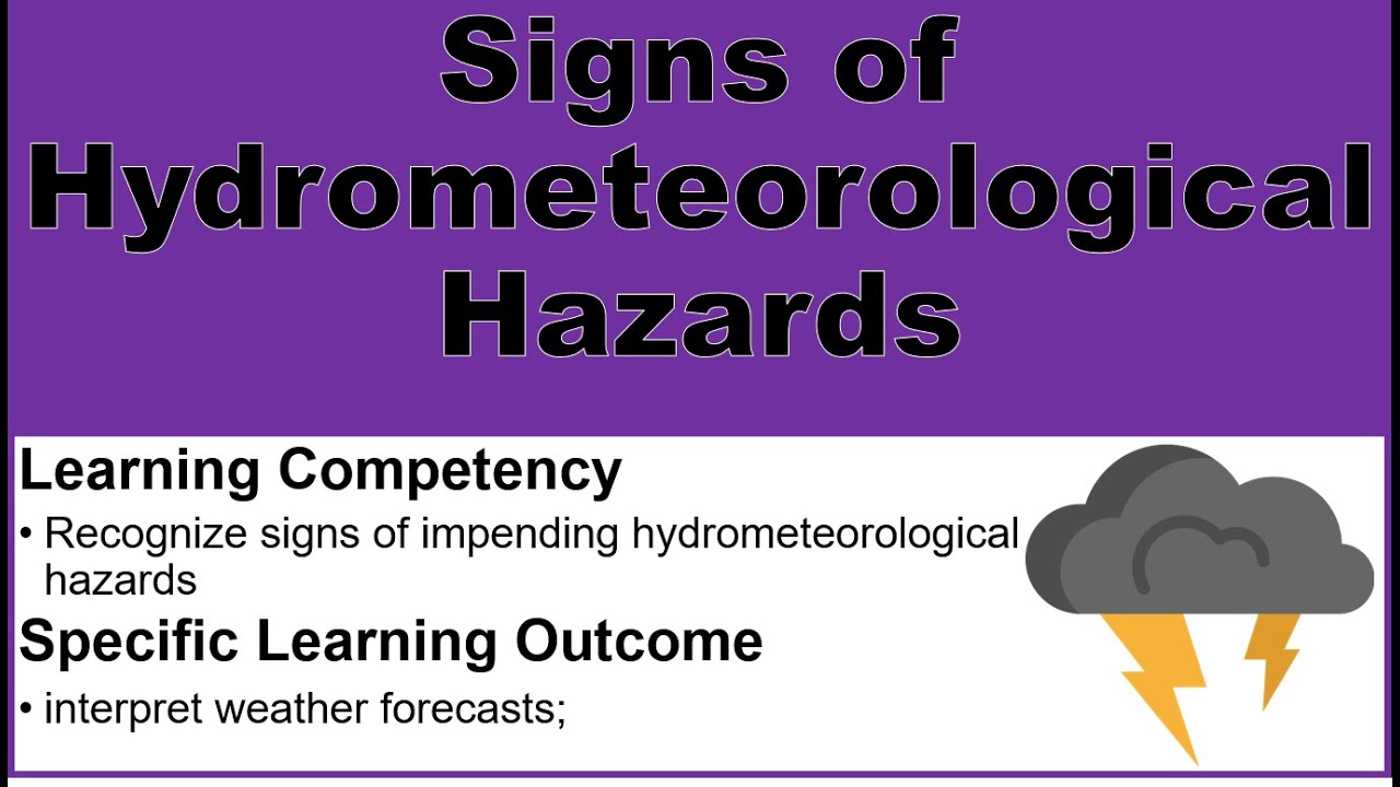 Signs of Hydrometeorological Phenomena/Hazards