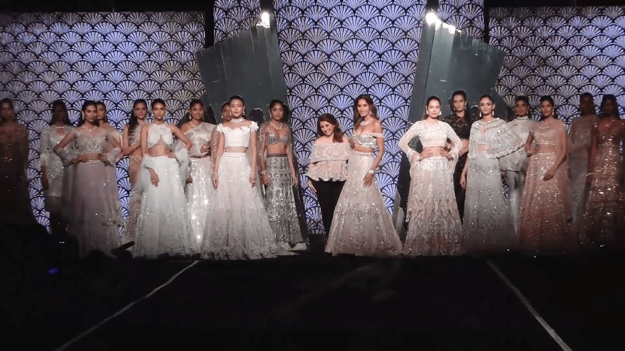Models walk the ramp for the Wedding Junction Show