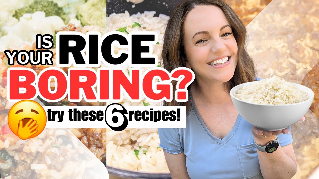 NO MORE PLAIN RICE!! | 6 EASY RICE RECIPES!