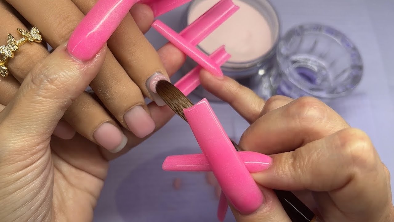 How to pick up an acrylic bead | Cuticle application to avoid lifting