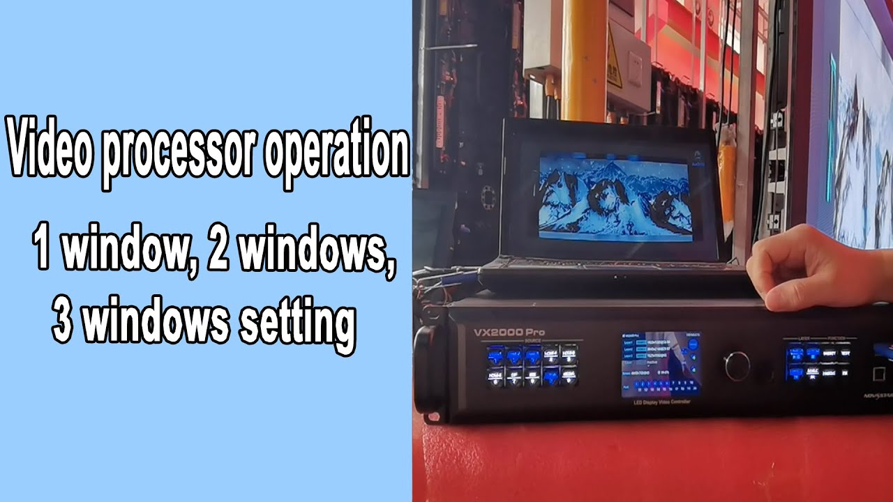 video processor operation of VX2000pro, VX1000pro,VX600pro, VX400pro operate 4K for LED display wall