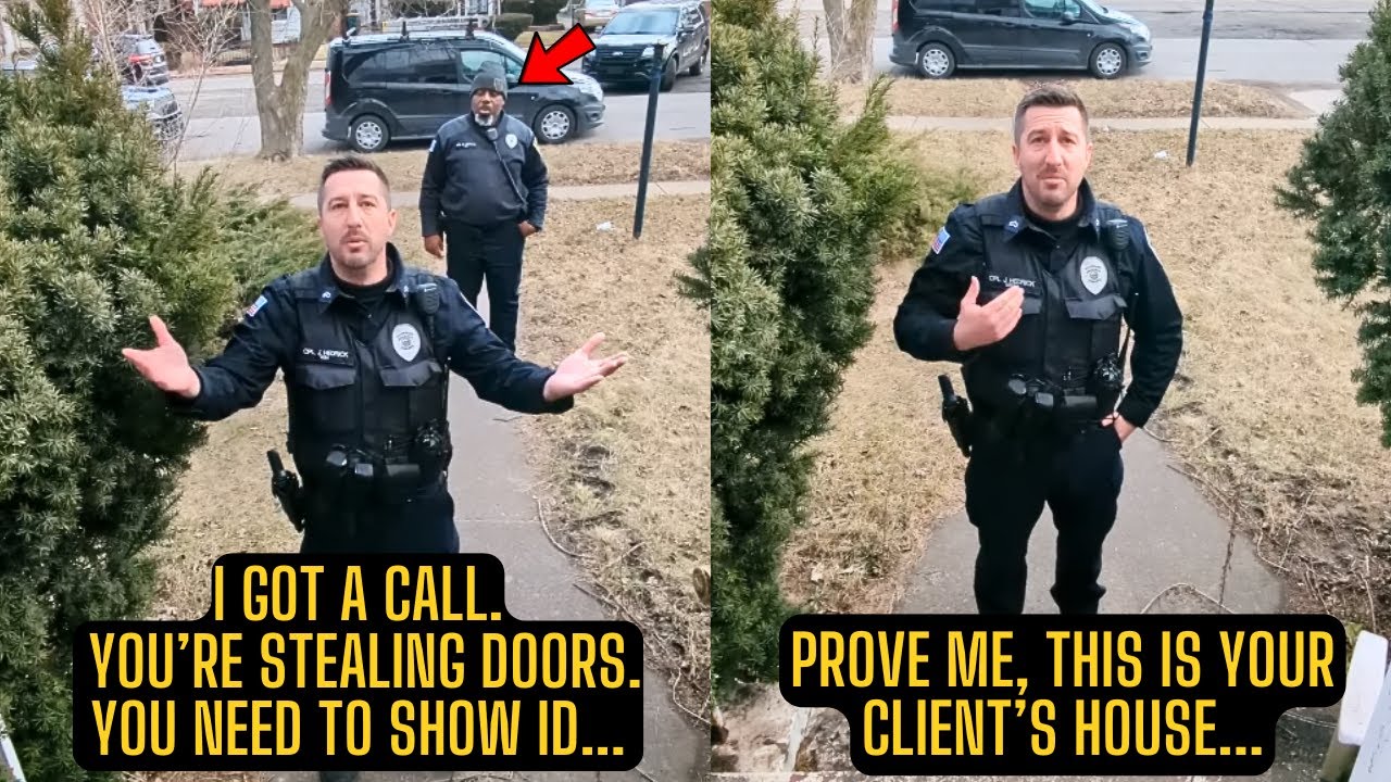 Cop Accuses On Duty Worker Of Stealing Doors But Ends Up Exposing Himself